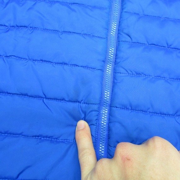 Columbia Jacket Womens XL Blue Omni Heat Powder Pillow Hybrid Insulated Puffer - Picture 8 of 16